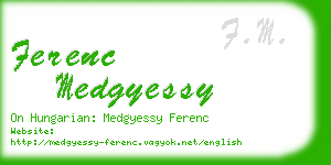 ferenc medgyessy business card